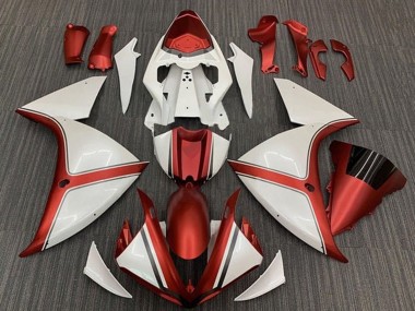 Meilleurs Carénages Moto Yamaha YZF 1000 R1 2012-2014 - Blanc Orange