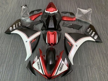 Meilleurs Carénages Moto Yamaha YZF 1000 R1 2012-2014 - Blanc Rouge Noir