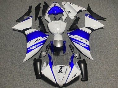 Meilleurs Carénages Moto Yamaha YZF 1000 R1 2012-2014 - Blanc Bleu Noir Argent Bande