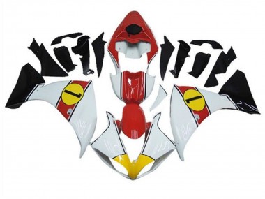 Meilleurs Carénages Moto Yamaha YZF 1000 R1 2012-2014 - Blanc Rouge Jaune Noir