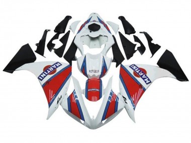 Meilleurs Carénages Moto Yamaha YZF 1000 R1 2012-2014 - Blanc Rouge Bleu Martini