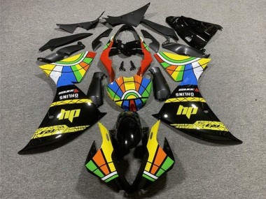 Meilleurs Carénages Moto Yamaha YZF 1000 R1 2012-2014 - Noir Brillant Jaune Rouge Bleu Vert HP Roue Chromatique