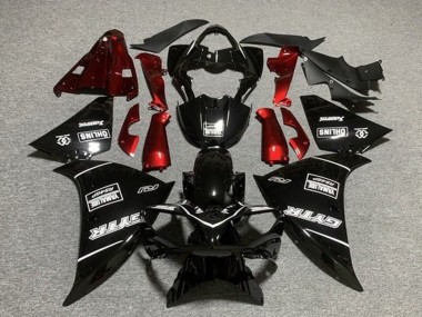 Meilleurs Carénages Moto Yamaha YZF 1000 R1 2012-2014 - Noir Brillant Rouge Blanc GYTR Yamalube QHLINS