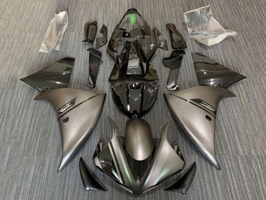 Meilleurs Carénages Moto Yamaha YZF 1000 R1 2012-2014 - Gris Mat Noir Brillant