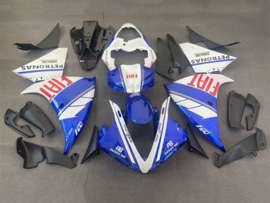 Meilleurs Carénages Moto Yamaha YZF 1000 R1 2012-2014 - Blanc Bleu Rouge Fiat