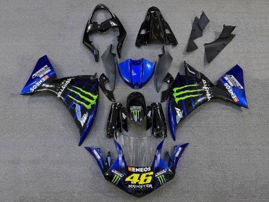 Meilleurs Carénages Moto Yamaha YZF 1000 R1 2012-2014 - Noir Brillant Bleu Vert Monstre Energy ENEOS Yamalube