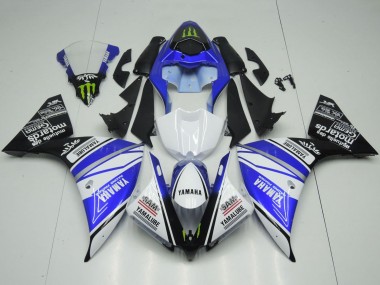 Meilleurs Carénages Moto Yamaha YZF 1000 R1 2012-2014 - Blanc Bleu Noir Vert Monstre Yamalube