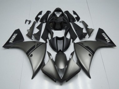 Meilleurs Carénages Moto Yamaha YZF 1000 R1 2012-2014 - Gris Mat Noir Mat Blanc Décalque