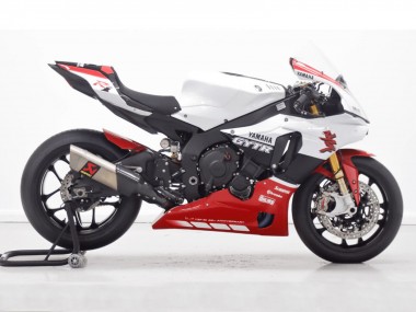 Meilleurs Carénage Moto Yamaha YZF 1000 R1 2015-2019 - Blanc Rouge Noir GYTR