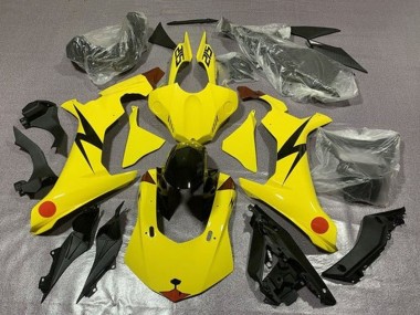 Meilleurs Carénages Moto Yamaha YZF 1000 R1 2015-2019 - Jaune Rouge Pikachu