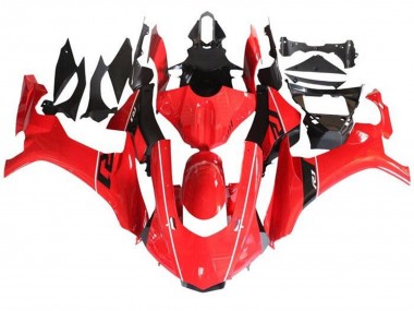 Meilleurs Carénages Moto Yamaha YZF 1000 R1 2015-2019 - Rouge Noir Blanc Bande