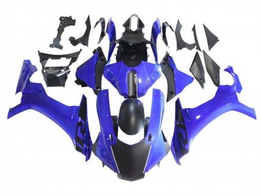 Meilleurs Carénages Moto Yamaha YZF 1000 R1 2015-2019 - Bleu Noir Mat