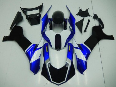 Meilleurs Carénages Moto Yamaha YZF 1000 R1 2015-2019 - Bleu Blanc Noir