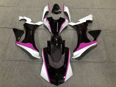 Meilleurs Carénages Moto Yamaha YZF 1000 R1 2015-2019 - Blanc Noir Brillant Rose