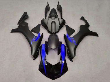 Meilleurs Carénages Moto Yamaha YZF 1000 R1 2015-2019 - Noir Mat Noir Brillant Bleu