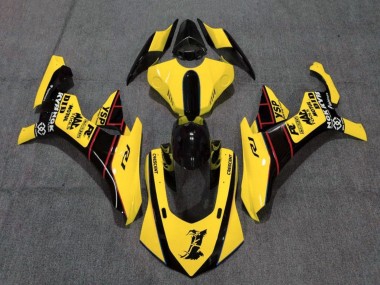 Meilleurs Carénages Moto Yamaha YZF 1000 R1 2015-2019 - Jaune Rouge Noir
