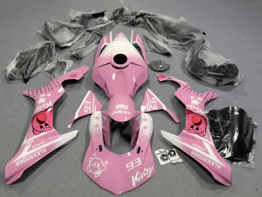 Meilleurs Carénages Moto Yamaha YZF 1000 R1 2020-2025 - Rose Blanc Kirby