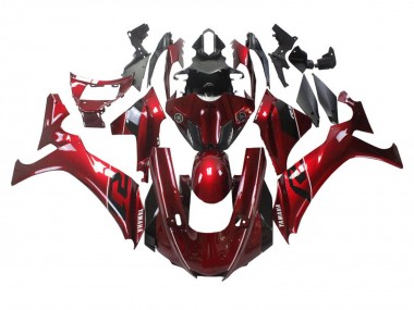 Meilleurs Carénages Moto Yamaha YZF 1000 R1 2020-2025 - Rouge Blanc Noir Bande