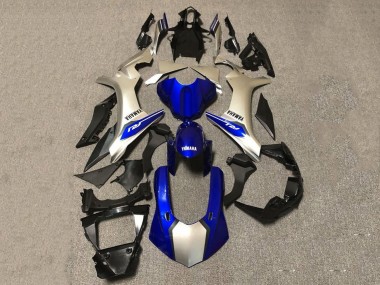 Meilleurs Carénages Moto Yamaha YZF 1000 R1 2020-2025 - Argent Bleu Noir Brillant