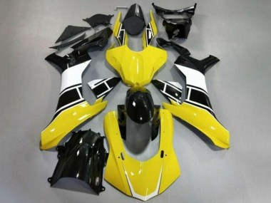 Meilleurs Carénages Moto Yamaha YZF 1000 R1 2020-2025 - Jaune Blanc Noir Brillant