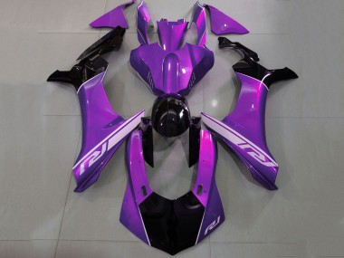 Meilleurs Carénages Moto Yamaha YZF 1000 R1 2020-2025 - Violet Argent Noir Brillant