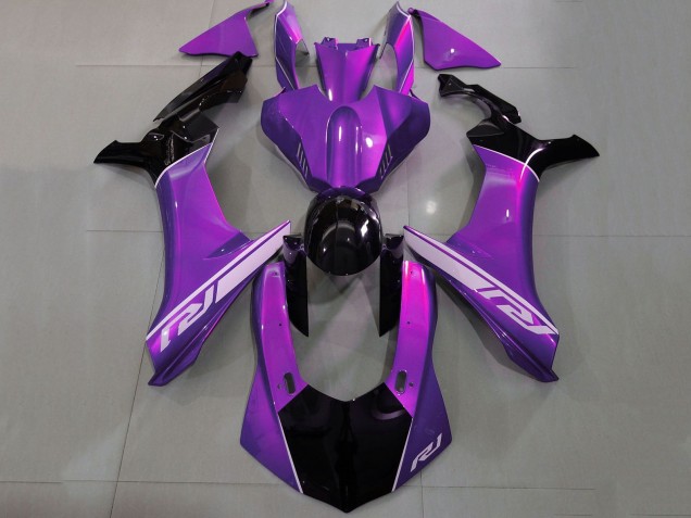 Carénages Moto Yamaha YZF 1000 R1 2020-2025 - Violet Argent Noir Brillant