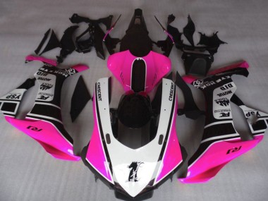 Meilleurs Carénages Moto Yamaha YZF 1000 R1 2020-2025 - Rose Blanc Noir Brillant