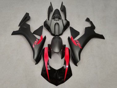 Meilleurs Carénages Moto Yamaha YZF 1000 R1 2020-2025 - Noir Brillant Noir Mat Rouge