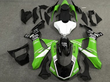 Meilleurs Carénages Moto Yamaha YZF 1000 R1 2020-2025 - Vert Blanc Noir Brillant Sam