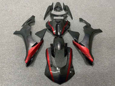 Meilleurs Carénages Moto Yamaha YZF 1000 R1 2020-2025 - Fausse Fibre de Carbone Rouge