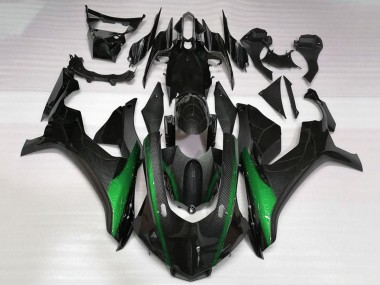 Meilleurs Carénages Moto Yamaha YZF 1000 R1 2020-2025 - Fausse Fibre de Carbone Vert