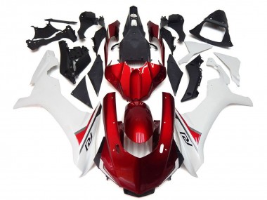 Meilleurs Carénages Moto Yamaha YZF 1000 R1 2020-2025 - Blanc Rouge Noir