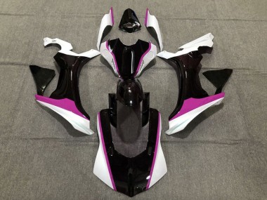 Meilleurs Carénages Moto Yamaha YZF 1000 R1 2020-2025 - Blanc Rose Noir Brillant