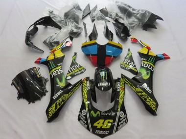 Meilleurs Carénages Moto Yamaha YZF 1000 R1 2020-2025 - Jaune Bleu Rouge Noir Vert MoviStar Monstre Semakin Didepan