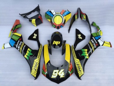 Meilleurs Carénages Moto Yamaha YZF 1000 R1 2020-2025 - Blanc Bleu Vert Jaune Noir Roue Chromatique 94