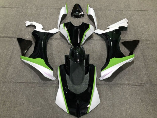 Carénages Moto Yamaha YZF 1000 R1 2020-2025 - Blanc Vert Noir Brillant