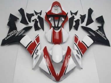 Meilleurs Kits Carénage Moto Yamaha YZF 1000 R1 2004-2006 - Blanc Rouge Noir