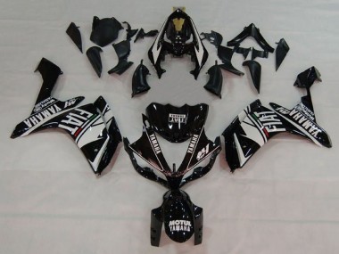 Meilleurs Carénages Moto Yamaha YZF 1000 R1 2007-2008 - Blanc Noir Fiat