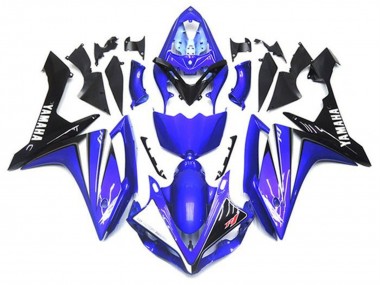 Meilleurs Kits Carénage Moto Yamaha YZF 1000 R1 2007-2008 - Bleu Blanc Noir