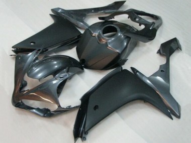 Meilleurs Carénage Moto Yamaha YZF 1000 R1 2007-2008 - Argent Foncé Noir Mat