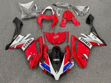 Meilleurs Carénages Moto Yamaha YZF 1000 R1 2007-2008 - Rouge Blanc Bleu Noir