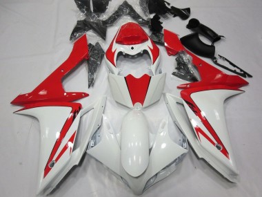 Meilleurs Carénage Moto Yamaha YZF 1000 R1 2007-2008 - Blanc Rouge