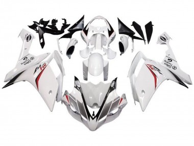 Meilleurs Carénage Moto Yamaha YZF 1000 R1 2007-2008 - Blanc Rouge Noir Bande