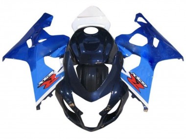 Meilleurs Carénages Moto Suzuki GSXR 600 / GSXR 750 2004-2005 - Blanc Bleu Rouge