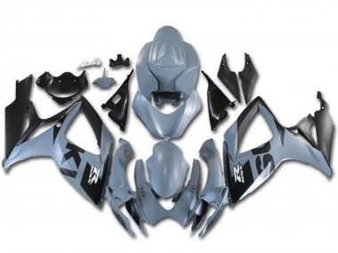 Meilleurs Carénages Moto Suzuki GSXR 600 / GSXR 750 2006-2007 - Gris Noir