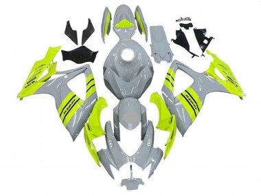 Meilleurs Carénages Moto Suzuki GSXR 600 / GSXR 750 2006-2007 - Gris Jaune Néon
