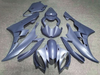 Meilleurs Carénages Moto Yamaha YZF R6 2006-2007 - Argent Mat Bleu