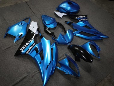 Meilleurs Carénages Moto Yamaha YZF R6 2006-2007 - Bleu Noir Brillant Blanc
