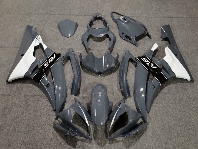 Carénages Moto Yamaha YZF R6 2006-2007 - Nardo Gris Blanc Noir