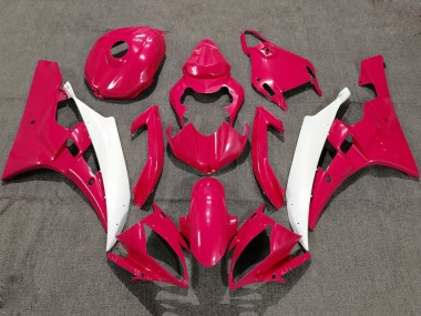 Meilleurs Carénages Moto Yamaha YZF R6 2006-2007 - Rouge Blanc